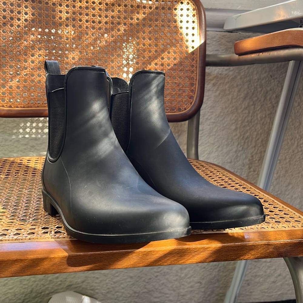 J. Crew Mercantile Black Chelsea Rain Boots